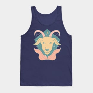 Capricorn Sea Goat (Peach) Tank Top